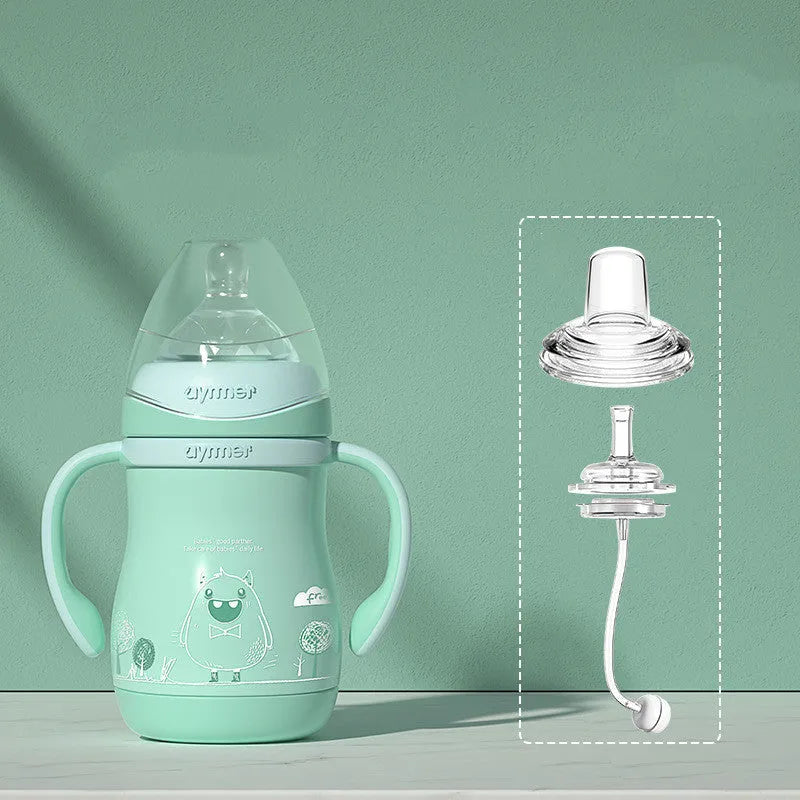 Stainless Steel Milk Bottle Straw Cup Maternal And Child Supplies - Bellarte Enchanté Stainless Steel Milk Bottle Straw Cup Maternal And Child Supplies