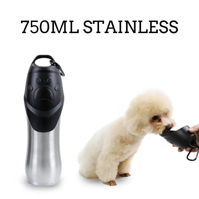 Stainless Steel Pets Drinking Water Bottle - Bellarte Enchanté Stainless Steel Pets Drinking Water Bottle