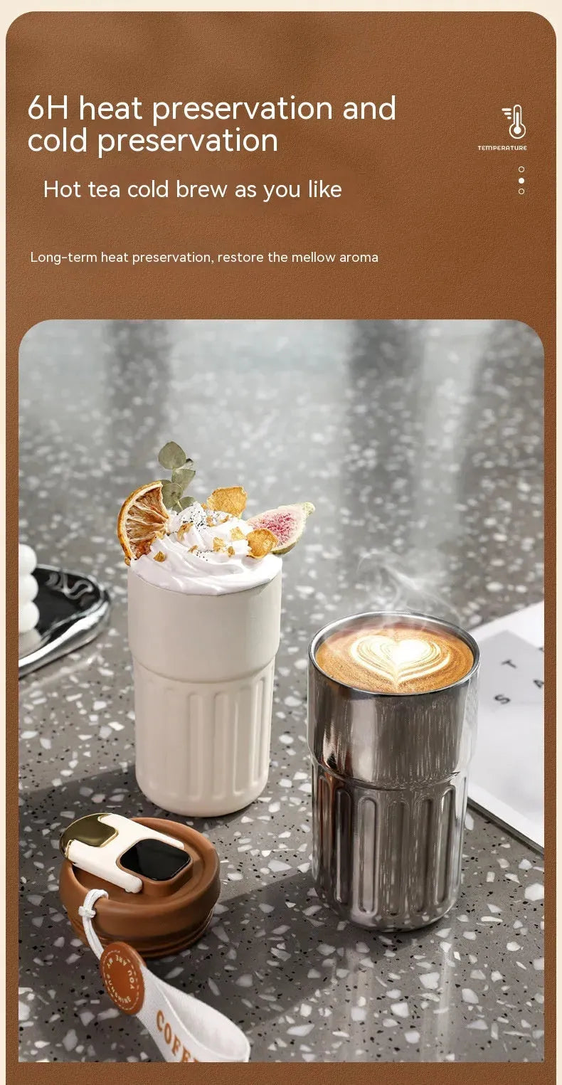 Stainless Steel Portable Advanced Portable Vacuum Cup - Bellarte Enchanté Stainless Steel Portable Advanced Portable Vacuum Cup