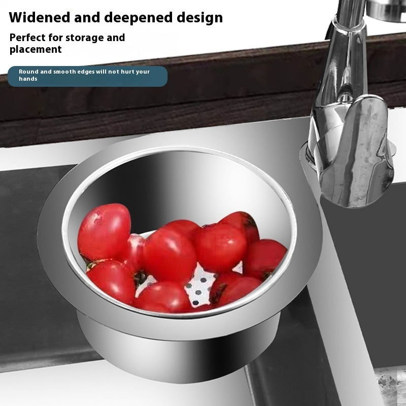 Stainless Steel Swan Drain Basket For Kitchen - Bellarte Enchanté Stainless Steel Swan Drain Basket For Kitchen