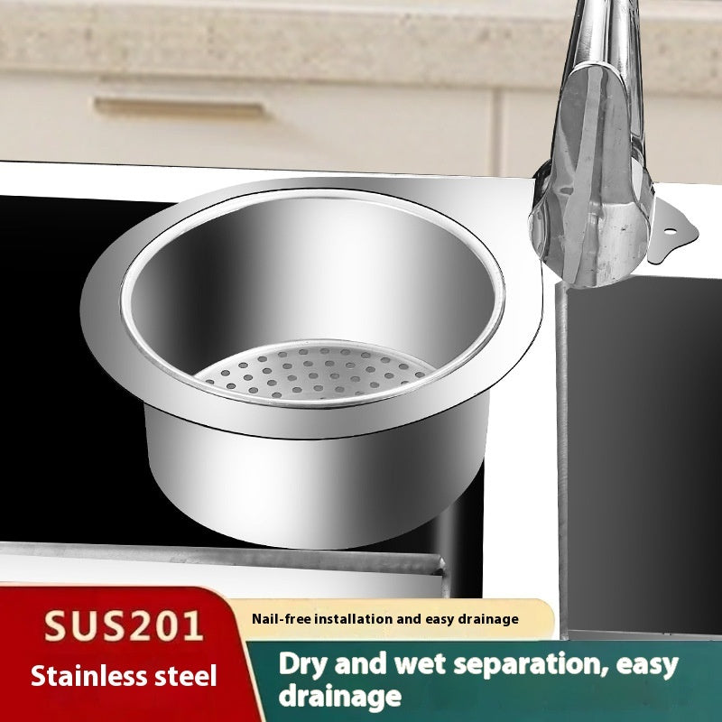 Stainless Steel Swan Drain Basket For Kitchen - Bellarte Enchanté Stainless Steel Swan Drain Basket For Kitchen