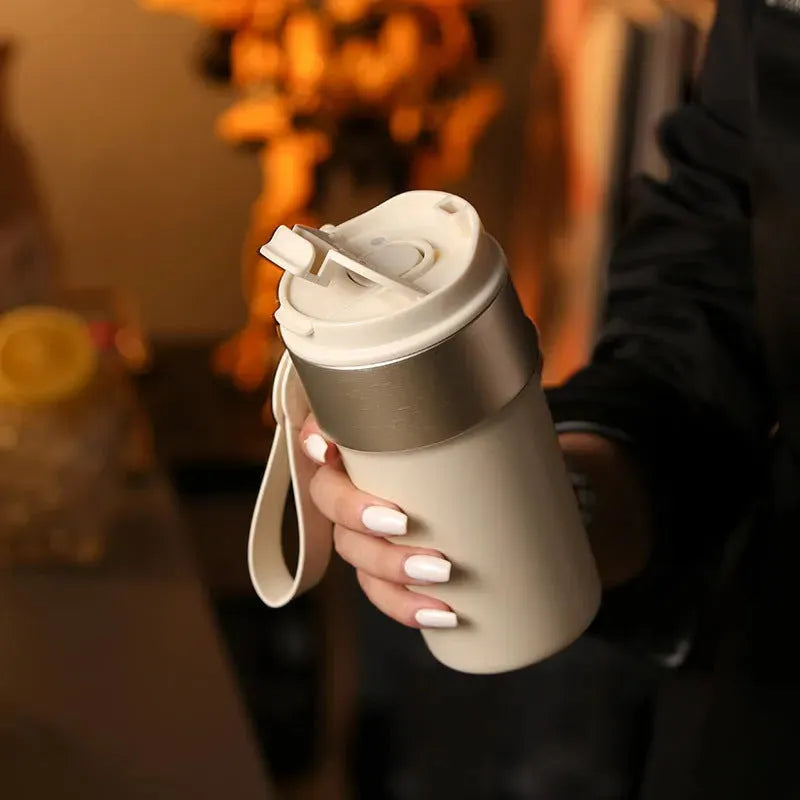 Stainless Steel Vacuum Cup Coffee Cup Portable Double Layer - Bellarte Enchanté Stainless Steel Vacuum Cup Coffee Cup Portable Double Layer