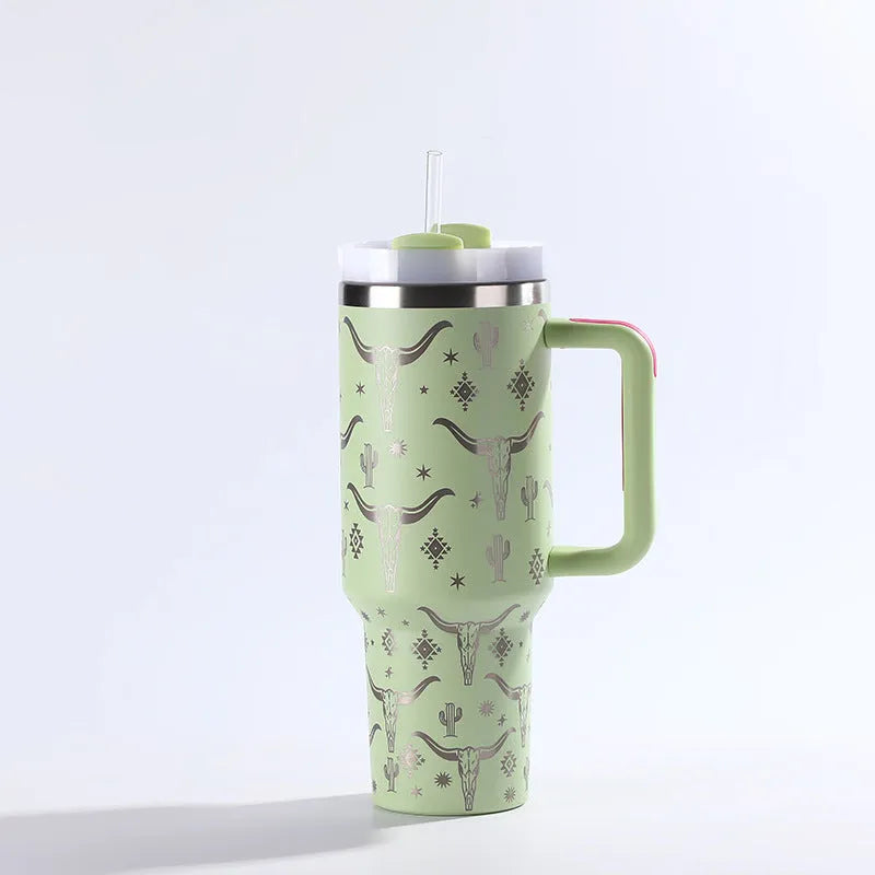 Stainless Steel With Straw Cup - Bellarte Enchanté Stainless Steel With Straw Cup
