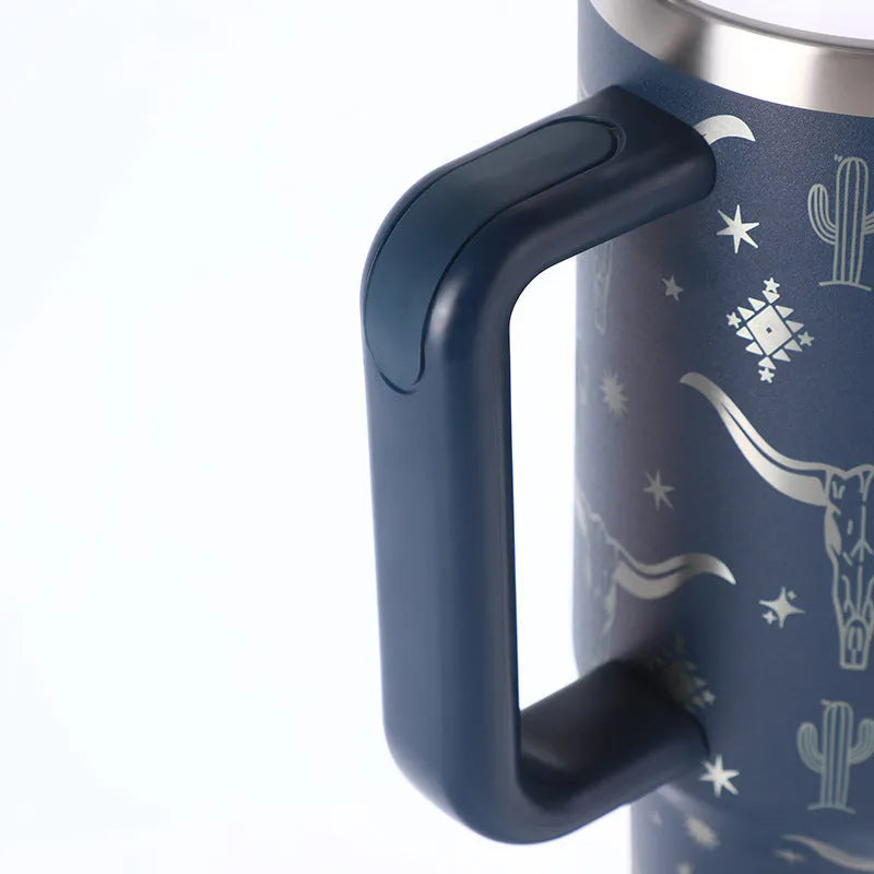 Stainless Steel With Straw Cup - Bellarte Enchanté Stainless Steel With Straw Cup