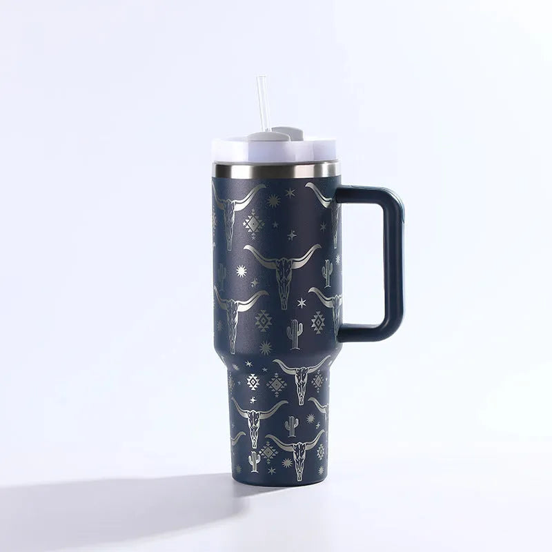 Stainless Steel With Straw Cup - Bellarte Enchanté Stainless Steel With Straw Cup