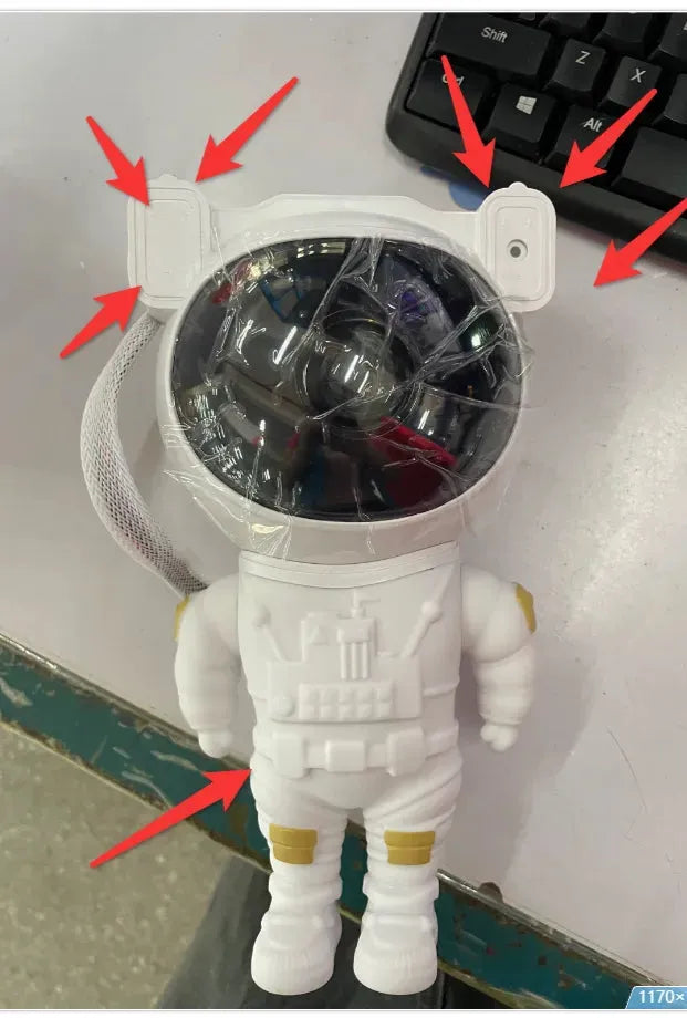 Star Projector Galaxy Night Light Astronaut Galaxy Space Projector Starry Gift For Kids Adults Bedroom Decor - Bellarte Enchanté Star Projector Galaxy Night Light Astronaut Galaxy Space Projector Starry Gift For Kids Adults Bedroom Decor