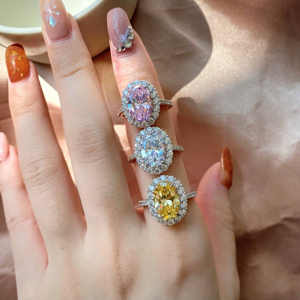 Sterling Silver Luxury Elegant Retro Elegant Zircon Ring - Bellarte Enchanté Sterling Silver Luxury Elegant Retro Elegant Zircon Ring