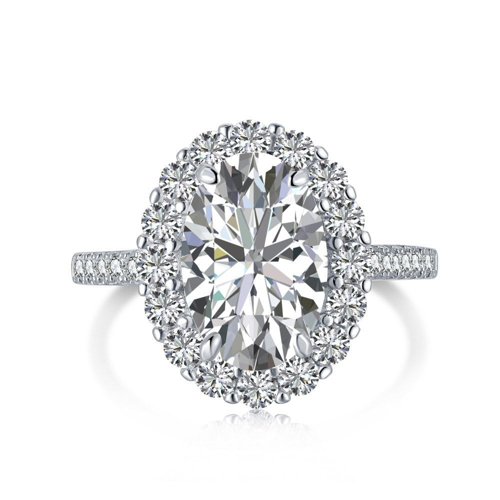 Sterling Silver Luxury Elegant Retro Elegant Zircon Ring - Bellarte Enchanté Sterling Silver Luxury Elegant Retro Elegant Zircon Ring