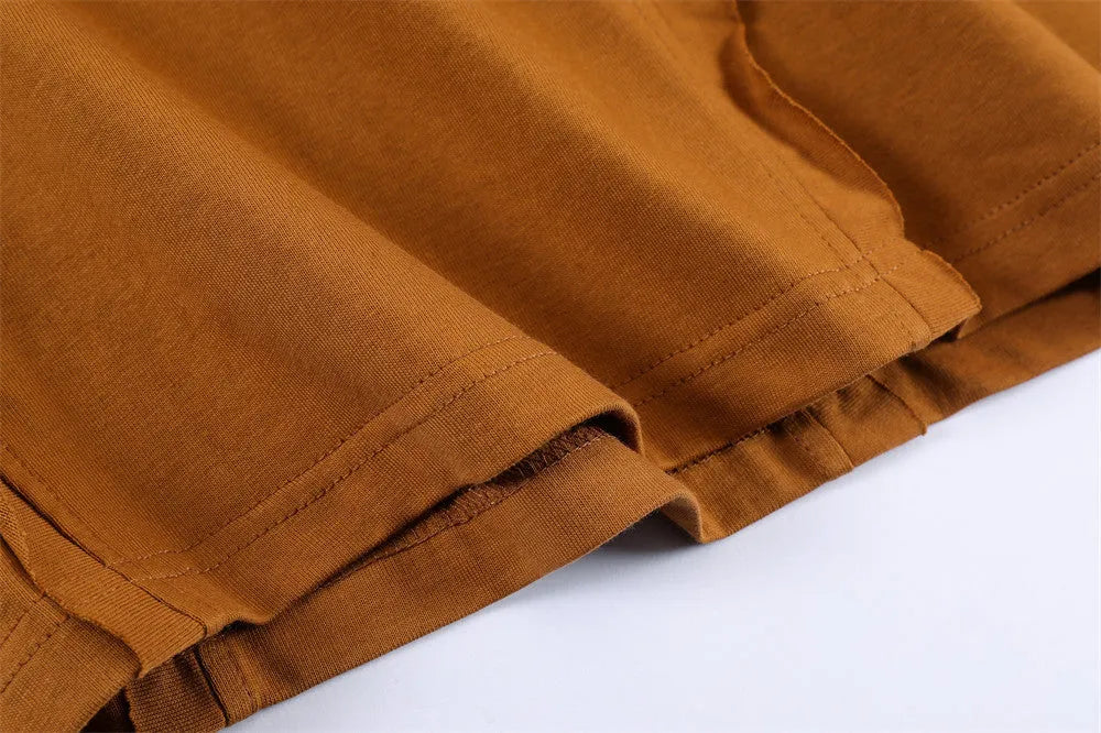 Stitching Letter Print T-Shirt Men's Street - Bellarte Enchanté Stitching Letter Print T-Shirt Men's Street
