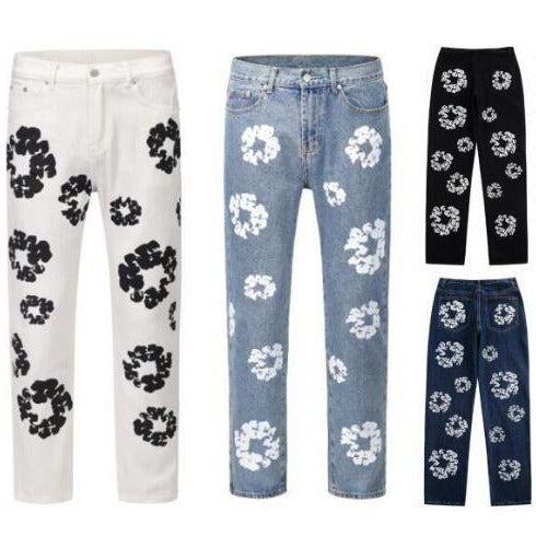 Straight Slim-fitting Loose Jeans - Bellarte Enchanté Straight Slim-fitting Loose Jeans