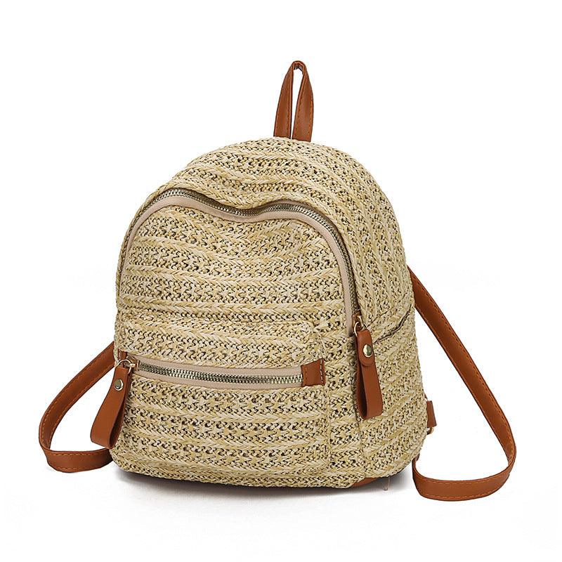 Straw backpack woven backpack - Bellarte Enchanté Straw backpack woven backpack