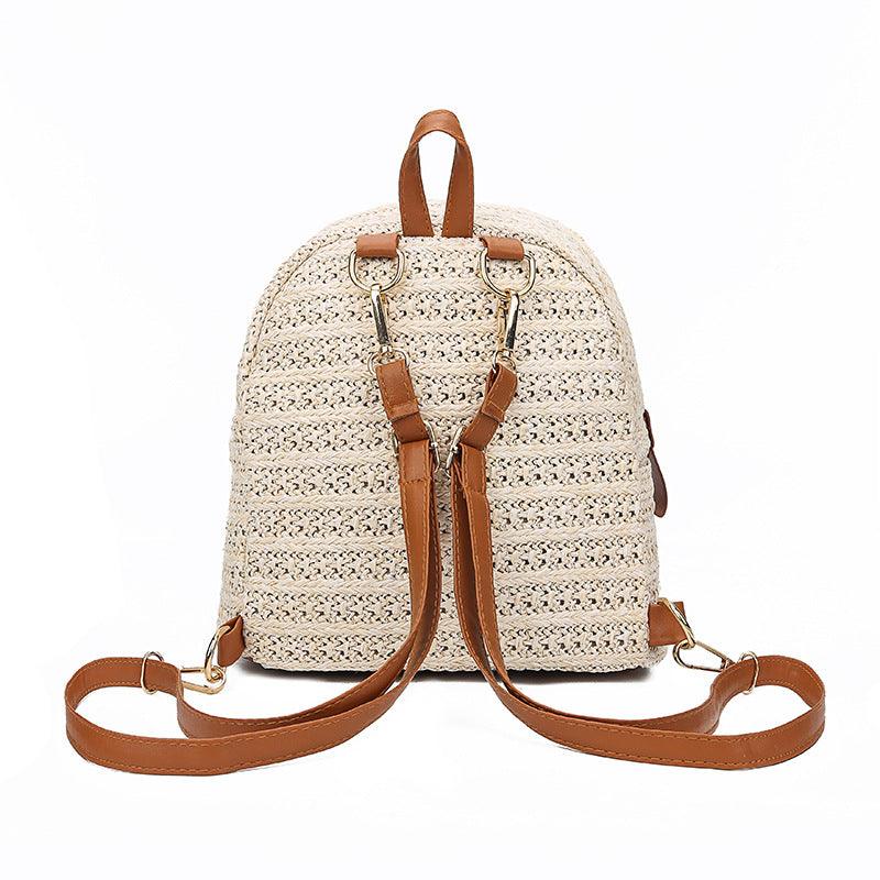 Straw backpack woven backpack - Bellarte Enchanté Straw backpack woven backpack