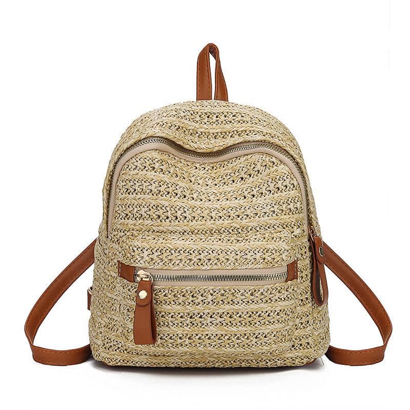 Straw backpack woven backpack - Bellarte Enchanté Straw backpack woven backpack