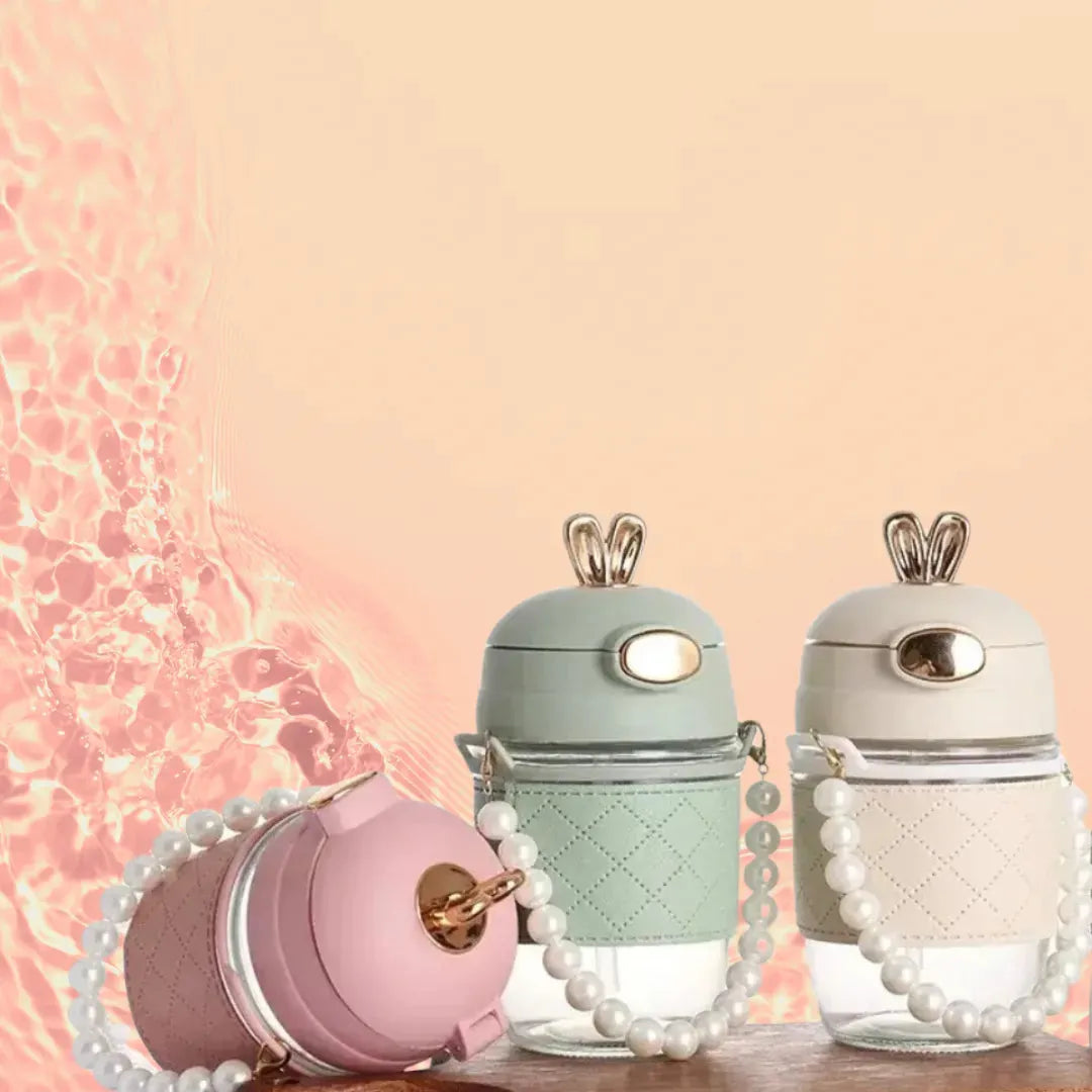 Straw Glass Lovely Carrying Cup - Bellarte Enchanté Straw Glass Lovely Carrying Cup