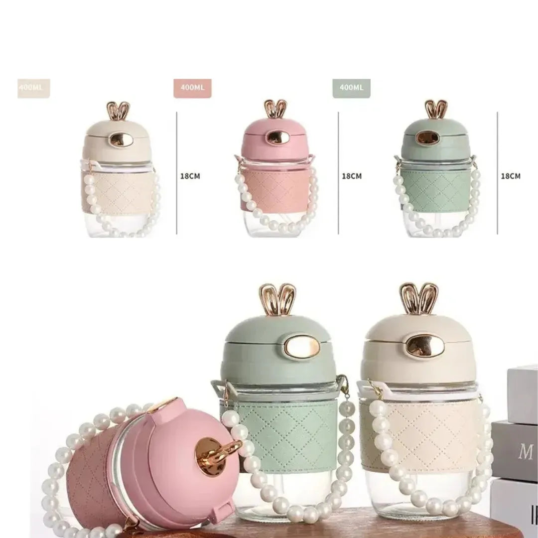 Straw Glass Lovely Carrying Cup - Bellarte Enchanté Straw Glass Lovely Carrying Cup