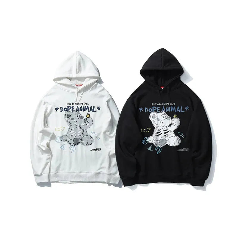 Street Cartoon Doop Animal Hoodie - Bellarte Enchanté Street Cartoon Doop Animal Hoodie