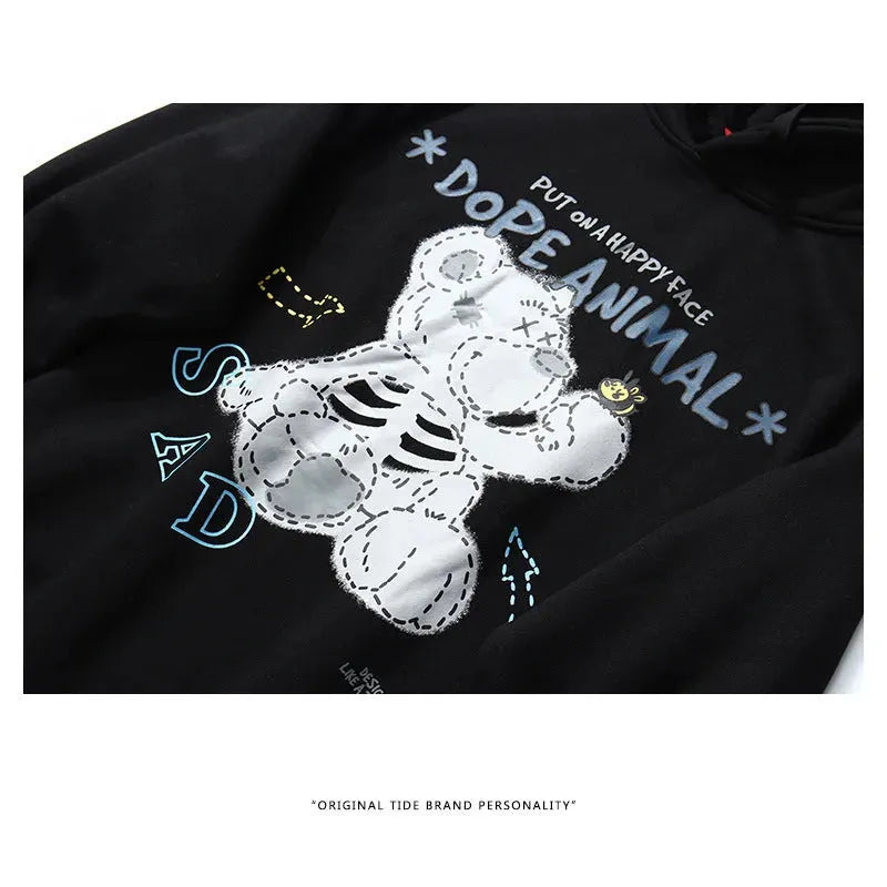 Street Cartoon Doop Animal Hoodie - Bellarte Enchanté Street Cartoon Doop Animal Hoodie