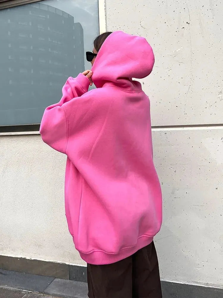 Street Style Polar Fleece Hoodie - Bellarte Enchanté Street Style Polar Fleece Hoodie