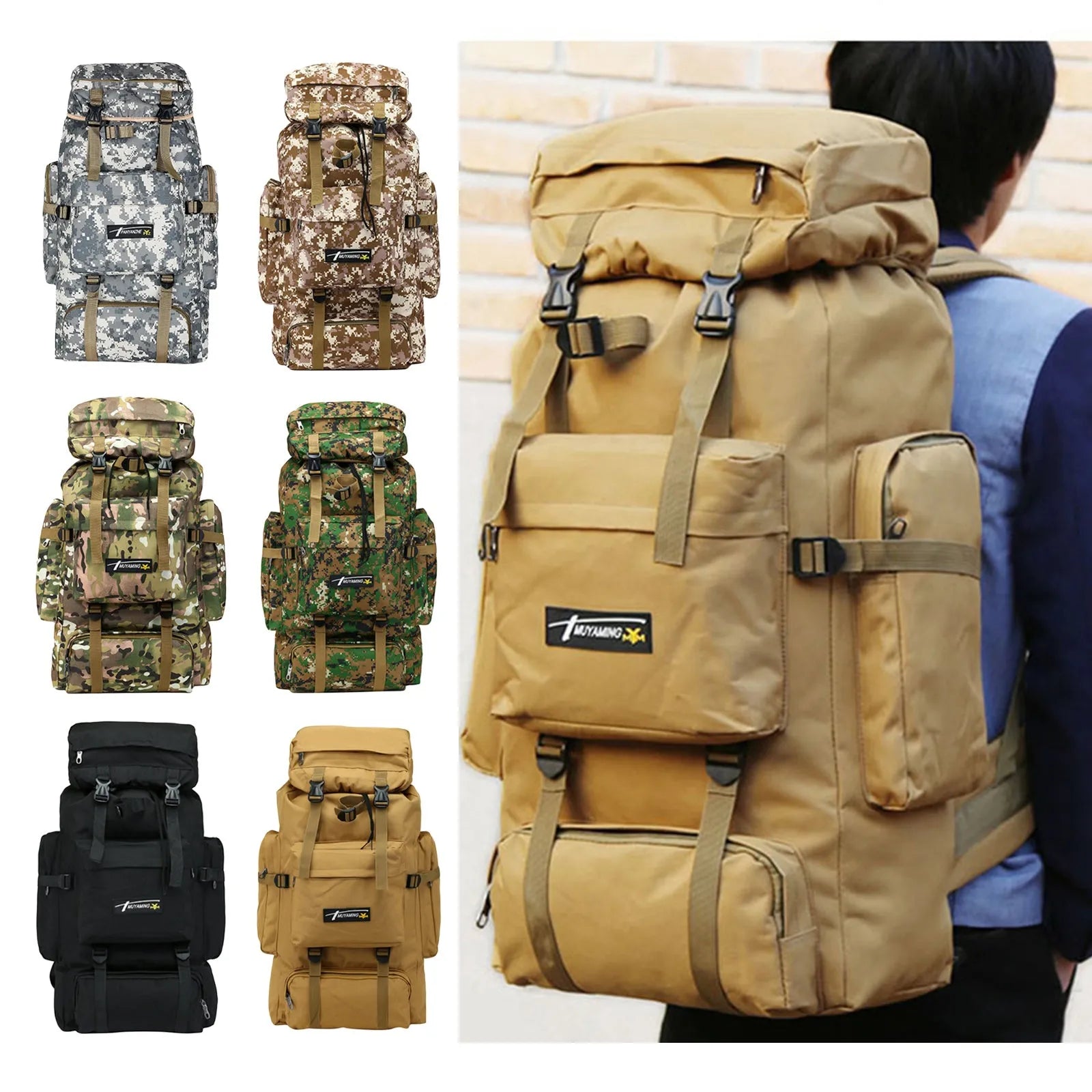 Stylish Large-capacity Travel Backpack Polyester - Bellarte Enchanté Stylish Large-capacity Travel Backpack Polyester