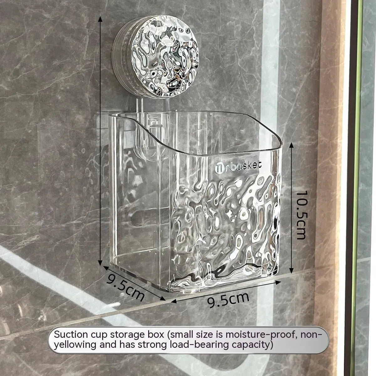 Suction Cup Face Cloth Storage Box Wall Hanging - Bellarte Enchanté Suction Cup Face Cloth Storage Box Wall Hanging