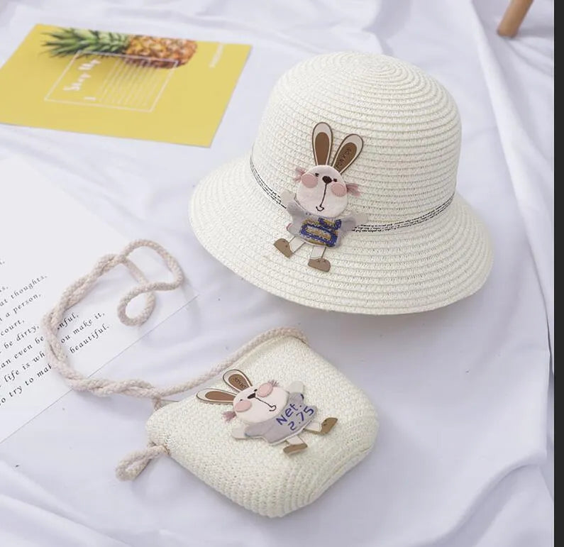 Summer Baby Girl Cute Beach Hat Bag - Bellarte Enchanté Summer Baby Girl Cute Beach Hat Bag