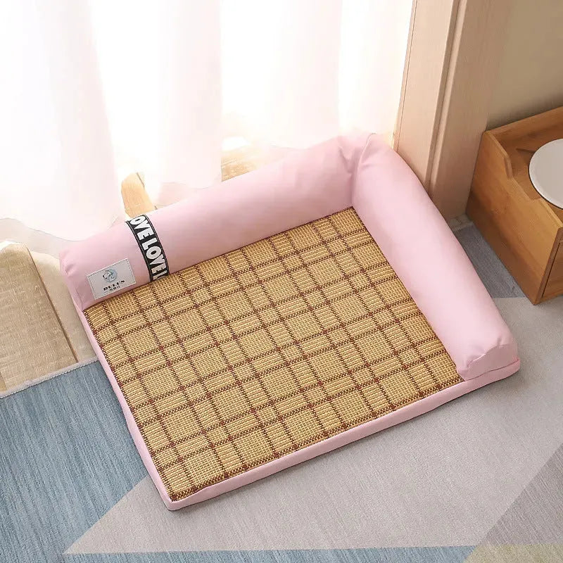 Summer Cooling Mats Cat Bed Dog Bed Dog Sofa Pet Mats Cat House Ice Pad Dog Sleeping Mats Cool Cold Bamboo Fiber Cat Bed - Bellarte Enchanté Summer Cooling Mats Cat Bed Dog Bed Dog Sofa Pet Mats Cat House Ice Pad Dog Sleeping Mats Cool Cold Bamboo Fiber Cat Bed