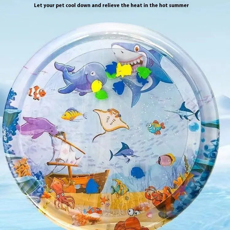 Summer Cooling Pet Water Bed Cushion Ice Pad Dog Sleeping Square Mat - Bellarte Enchanté Summer Cooling Pet Water Bed Cushion Ice Pad Dog Sleeping Square Mat