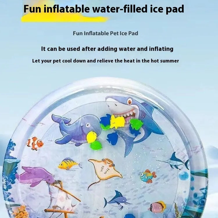 Summer Cooling Pet Water Bed Cushion Ice Pad Dog Sleeping Square Mat - Bellarte Enchanté Summer Cooling Pet Water Bed Cushion Ice Pad Dog Sleeping Square Mat