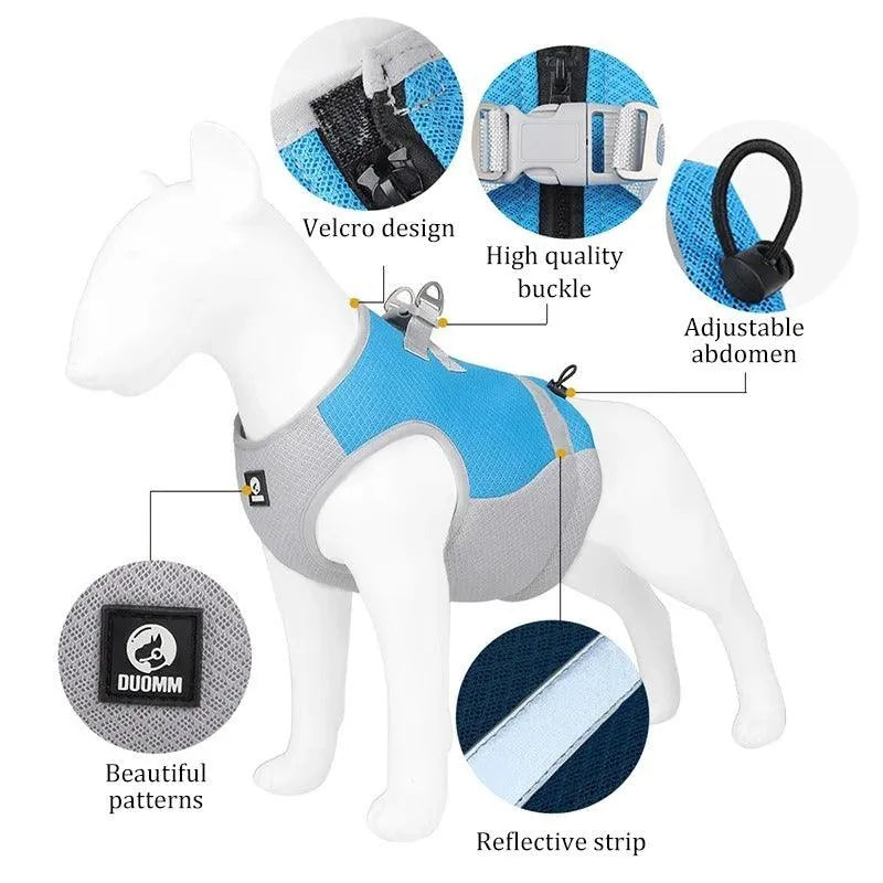 Summer Pet Dog Cool Clothes Traction Vest - Bellarte Enchanté Summer Pet Dog Cool Clothes Traction Vest