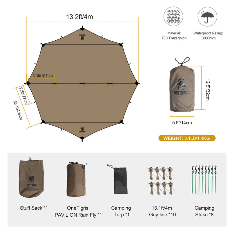 Sunscreen Waterproof Camping Barbecue Leisure Awning - Bellarte Enchanté Sunscreen Waterproof Camping Barbecue Leisure Awning