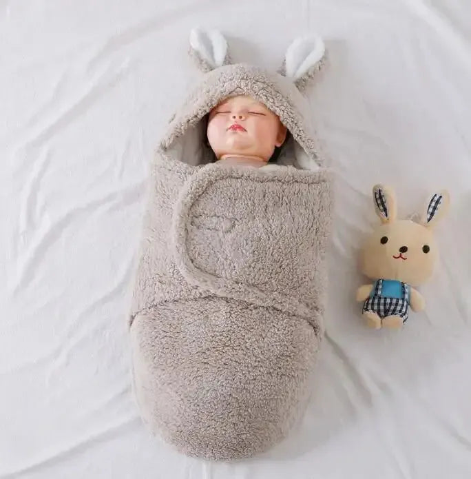 Super Soft Baby Sleeping Bag Fluffy Fleece Newborn Blanket Swaddle - Bellarte Enchanté Super Soft Baby Sleeping Bag Fluffy Fleece Newborn Blanket Swaddle