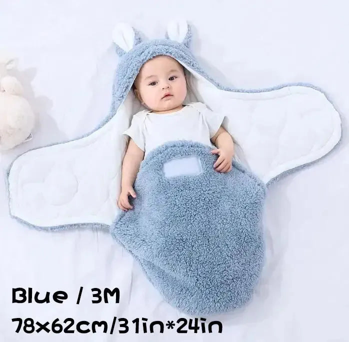 Super Soft Baby Sleeping Bag Fluffy Fleece Newborn Blanket Swaddle - Bellarte Enchanté Super Soft Baby Sleeping Bag Fluffy Fleece Newborn Blanket Swaddle