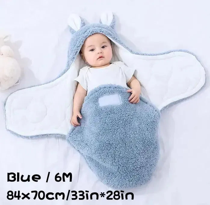 Super Soft Baby Sleeping Bag Fluffy Fleece Newborn Blanket Swaddle - Bellarte Enchanté Super Soft Baby Sleeping Bag Fluffy Fleece Newborn Blanket Swaddle