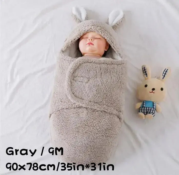 Super Soft Baby Sleeping Bag Fluffy Fleece Newborn Blanket Swaddle - Bellarte Enchanté Super Soft Baby Sleeping Bag Fluffy Fleece Newborn Blanket Swaddle
