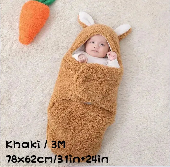 Super Soft Baby Sleeping Bag Fluffy Fleece Newborn Blanket Swaddle - Bellarte Enchanté Super Soft Baby Sleeping Bag Fluffy Fleece Newborn Blanket Swaddle