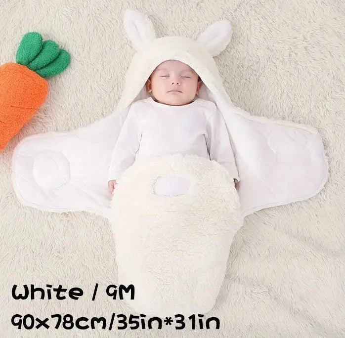 Super Soft Baby Sleeping Bag Fluffy Fleece Newborn Blanket Swaddle - Bellarte Enchanté Super Soft Baby Sleeping Bag Fluffy Fleece Newborn Blanket Swaddle