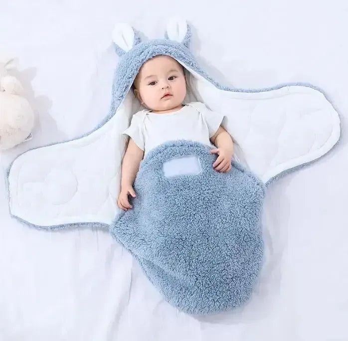 Super Soft Baby Sleeping Bag Fluffy Fleece Newborn Blanket Swaddle - Bellarte Enchanté Super Soft Baby Sleeping Bag Fluffy Fleece Newborn Blanket Swaddle