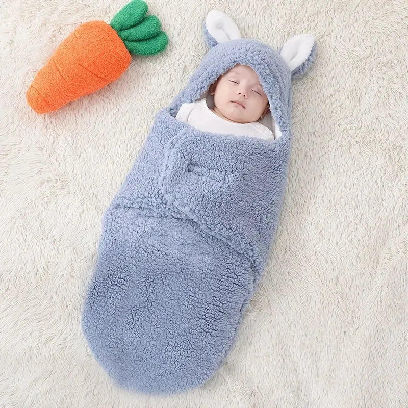 Super Soft Baby Sleeping Bag Fluffy Fleece Newborn Blanket Swaddle - Bellarte Enchanté Super Soft Baby Sleeping Bag Fluffy Fleece Newborn Blanket Swaddle