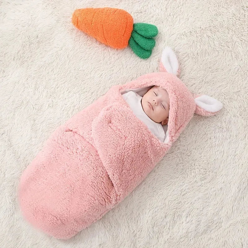 Super Soft Baby Sleeping Bag Fluffy Fleece Newborn Blanket Swaddle - Bellarte Enchanté Super Soft Baby Sleeping Bag Fluffy Fleece Newborn Blanket Swaddle