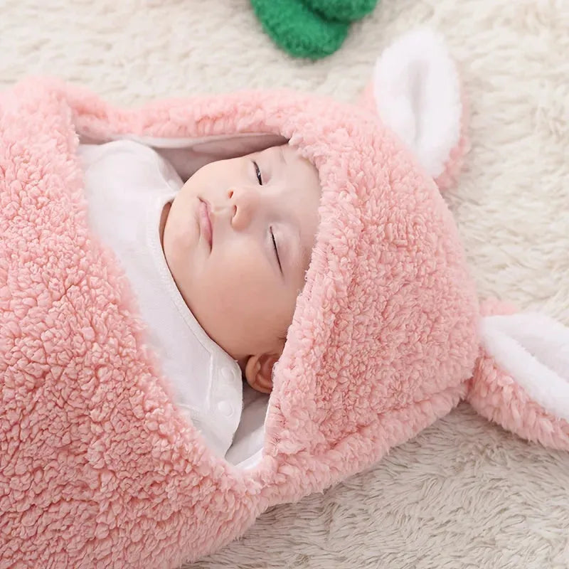 Super Soft Baby Sleeping Bag Fluffy Fleece Newborn Blanket Swaddle - Bellarte Enchanté Super Soft Baby Sleeping Bag Fluffy Fleece Newborn Blanket Swaddle
