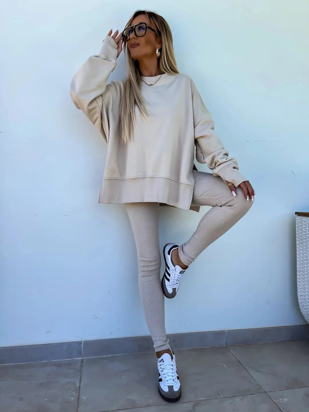 Sweater Suit Women's Casual Loose Long Sleeve - Bellarte Enchanté Sweater Suit Women's Casual Loose Long Sleeve