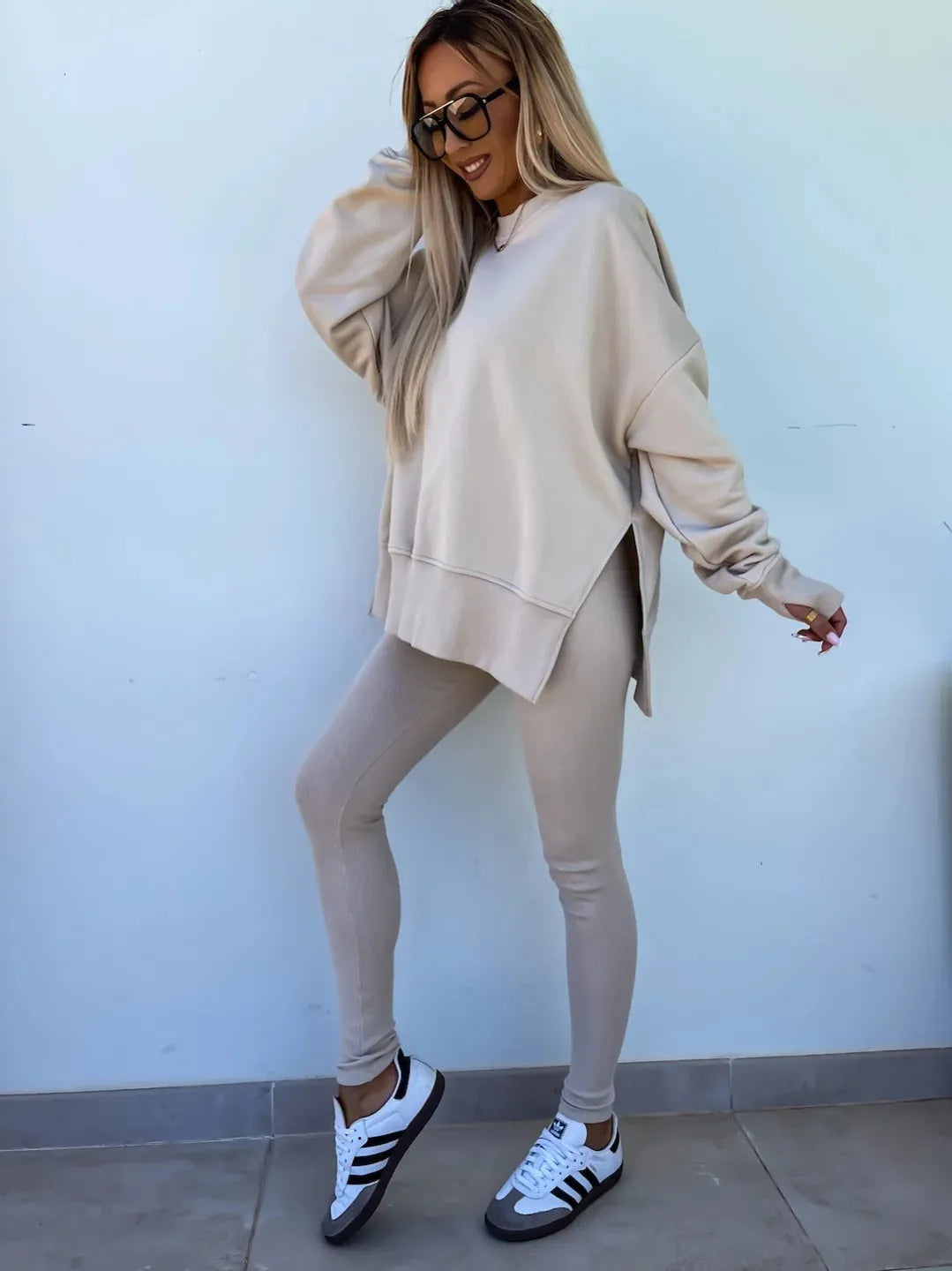 Sweater Suit Women's Casual Loose Long Sleeve - Bellarte Enchanté Sweater Suit Women's Casual Loose Long Sleeve