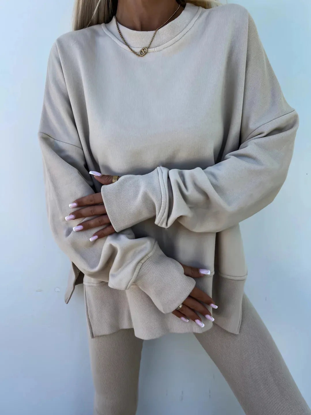 Sweater Suit Women's Casual Loose Long Sleeve - Bellarte Enchanté Sweater Suit Women's Casual Loose Long Sleeve