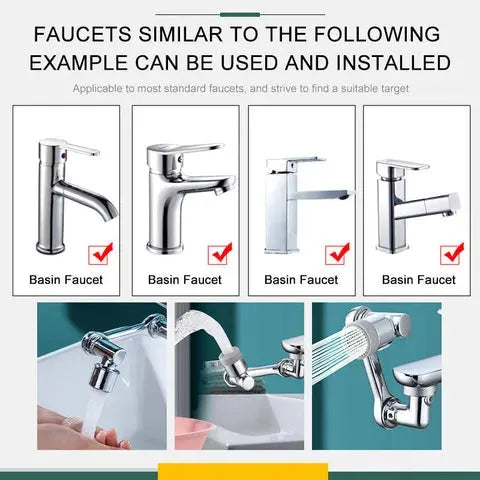 Swivel Universal Extension Bubbler 1080 Degrees - Bellarte Enchanté Swivel Universal Extension Bubbler 1080 Degrees