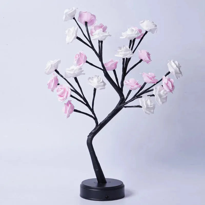 Table Lamp Flower Tree Rose Lamps Fairy Desk Night Lights USB Operated Gifts For Wedding Valentine Christmas Decoration - Bellarte Enchanté Table Lamp Flower Tree Rose Lamps Fairy Desk Night Lights USB Operated Gifts For Wedding Valentine Christmas Decoration