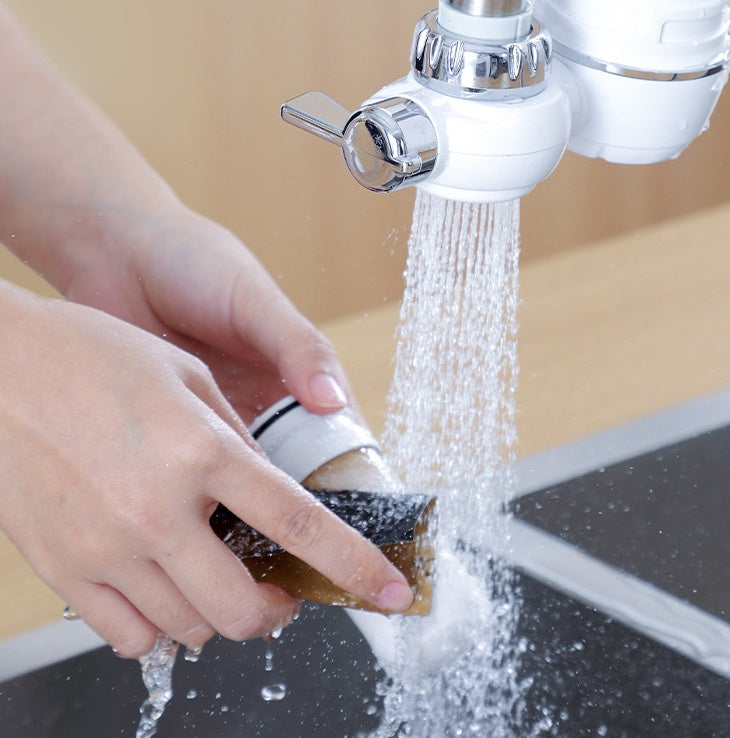 Tap Water Purifier Household Kitchen Faucet Washable Ceramic Percolator Water Filter Rust Bacteria Removal Replacement Filter - Bellarte Enchanté Tap Water Purifier Household Kitchen Faucet Washable Ceramic Percolator Water Filter Rust Bacteria Removal Replacement Filter