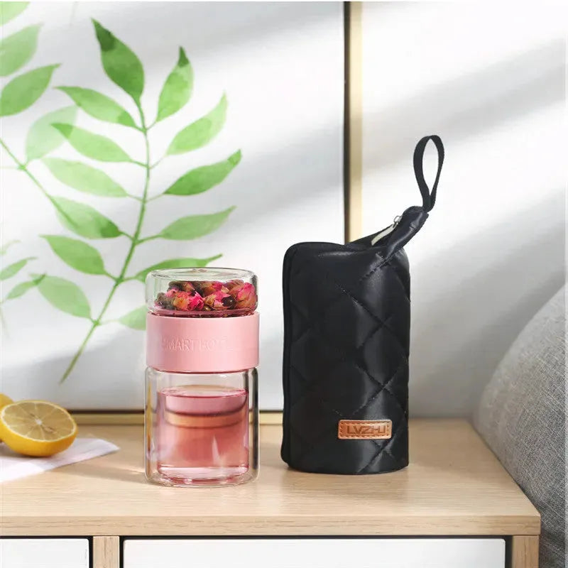 Tea Water Bottle Travel Drinkware Portable - Bellarte Enchanté Tea Water Bottle Travel Drinkware Portable