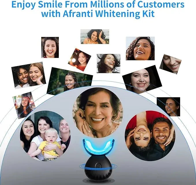 Teeth With 16-Point LED Blue Lights Accelerator, Natural Whitening - Bellarte Enchanté Teeth With 16-Point LED Blue Lights Accelerator, Natural Whitening