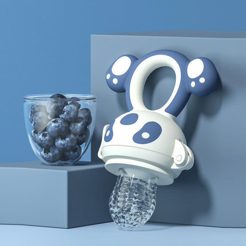 Teething Feeder Bag Fruit Supplement Device Baby Teether Stick Silicone - Bellarte Enchanté Teething Feeder Bag Fruit Supplement Device Baby Teether Stick Silicone