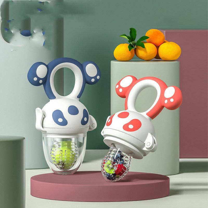 Teething Feeder Bag Fruit Supplement Device Baby Teether Stick Silicone - Bellarte Enchanté Teething Feeder Bag Fruit Supplement Device Baby Teether Stick Silicone